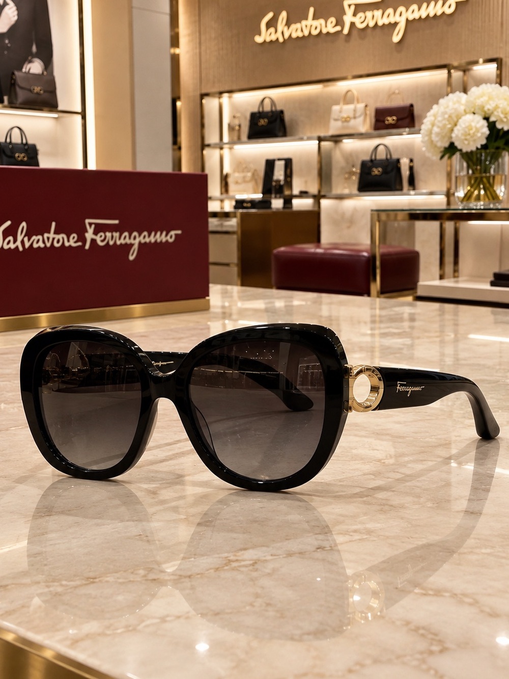 Salvatore Ferragamo oversized sunglasses 🕶️ - Picture 3 of 8